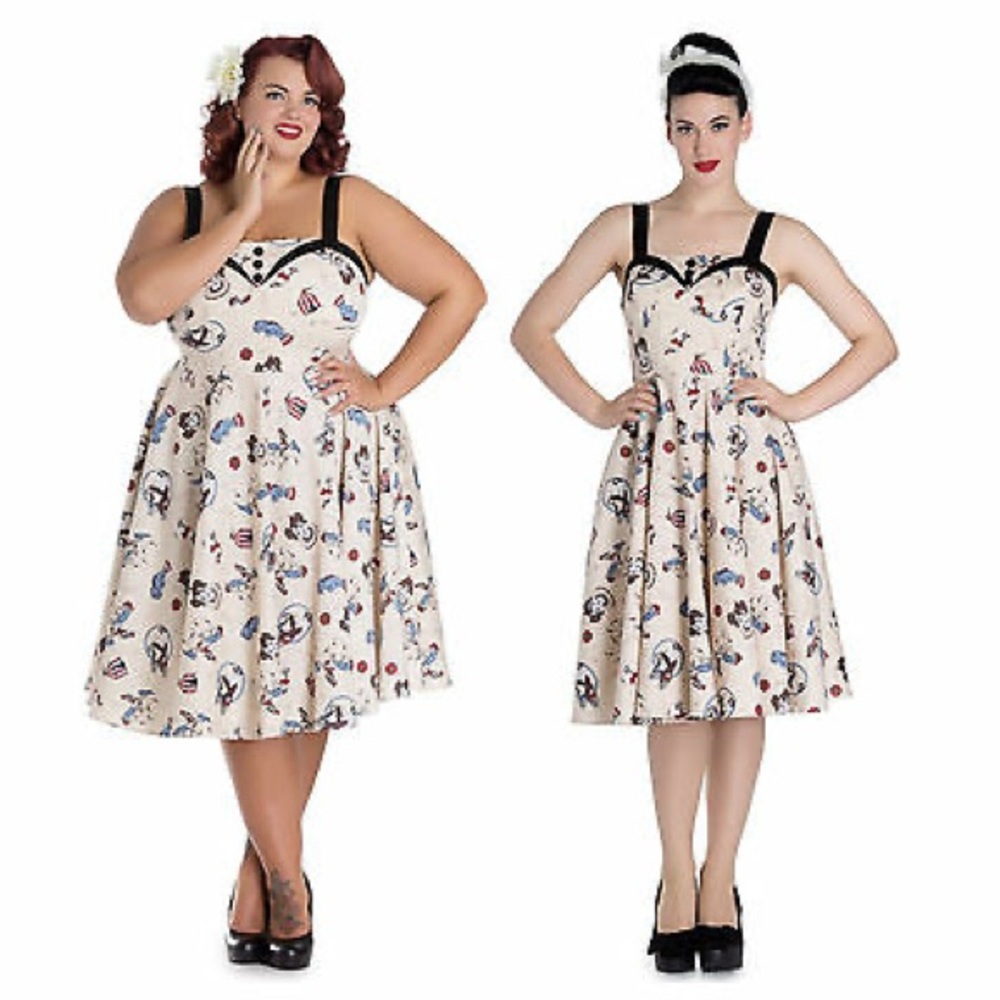 HELL BUNNY CIRCUS PRINT DRESS! 🎪